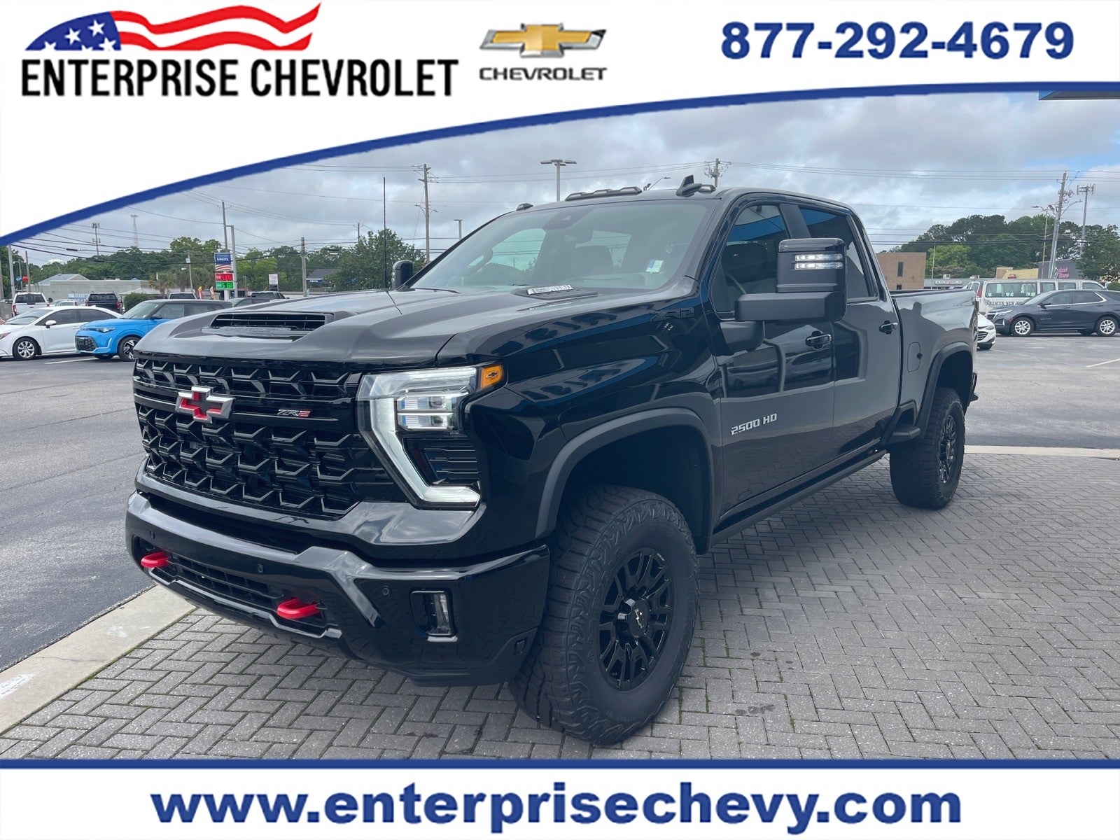 2026 Chevrolet Silverado 2500 HD ZR2 in Black — front three-quarter view