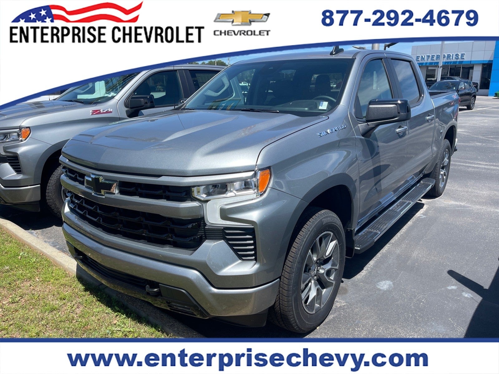 2026 Chevrolet Silverado 1500 RST in Sterling Gray Metallic — front three-quarter view