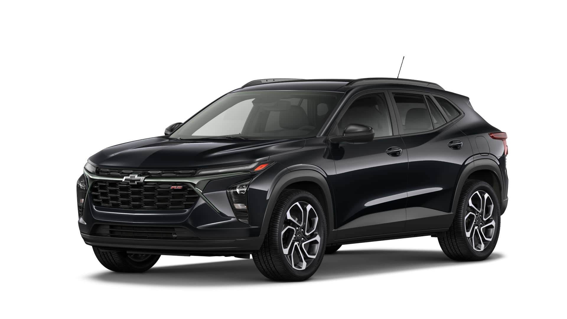 2026 Chevrolet Trax 2RS in Mosaic Black Metallic — front three-quarter view