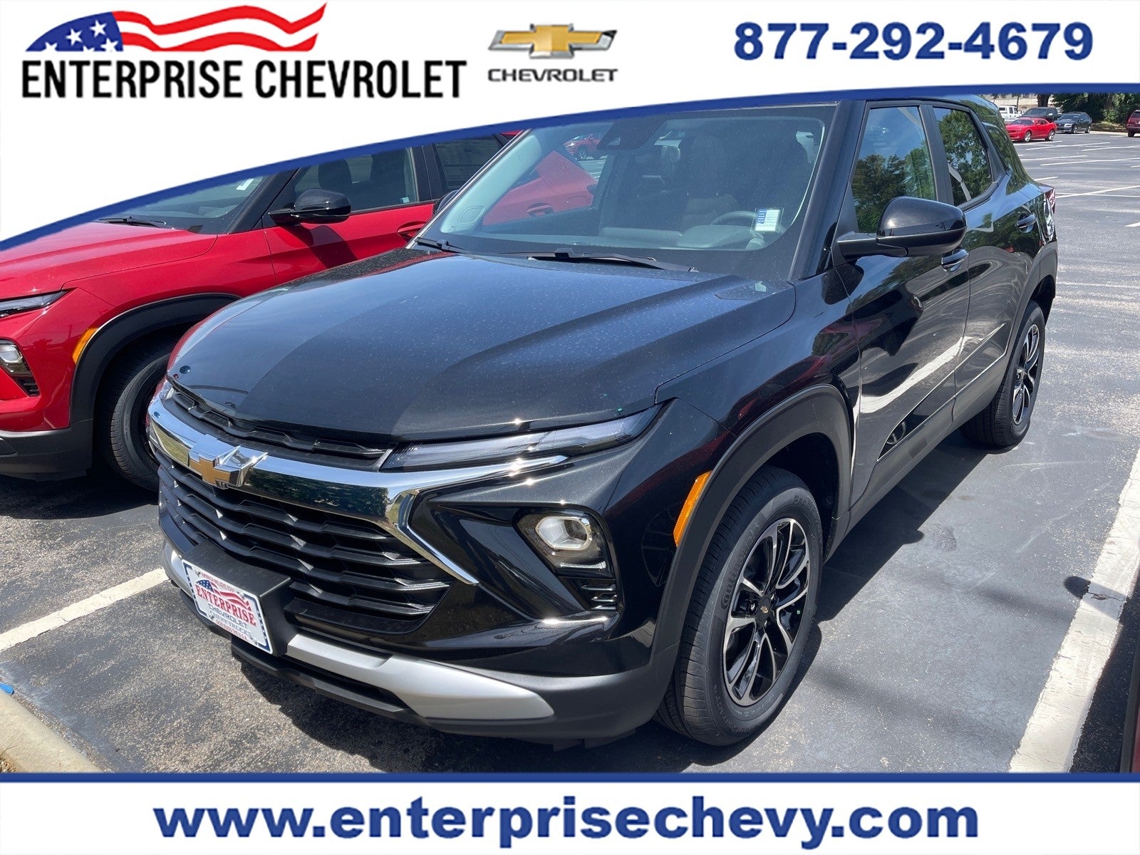 2026 Chevrolet Trailblazer LT in Mosaic Black Metallic — front three-quarter view
